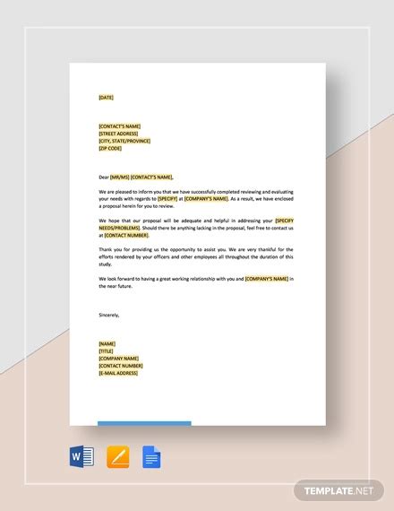 proposal letter examples  samples    examples