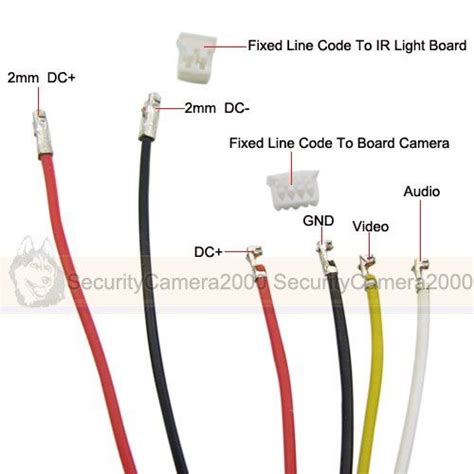cctv camera wiring color code