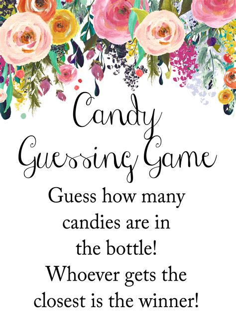 guess   candies bottle signjpg magical printable