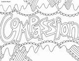 Coloring Pages Word Compassion Printable Kids Therapeutic Words Therapy Language Doodle Adult Arts Sheets Color Quotes Honesty Alley Colouring Religious sketch template