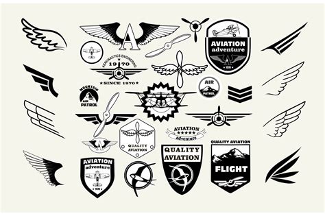 aviation logo  elements branding logo templates creative market
