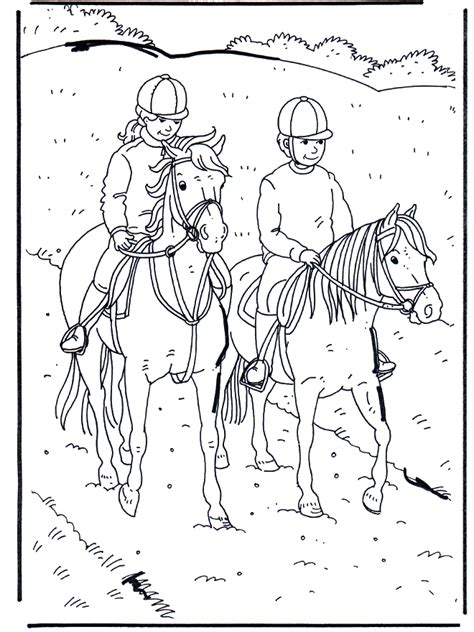 horseback riding coloring pages coloring home