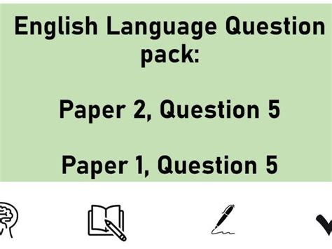 aqa english language p   p  revision booklet teaching resources