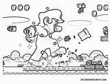 Coloring Pages Mario Printable Brothers Super Maker Library Clipart sketch template