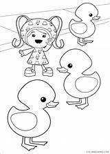 Umizoomi Coloring Pages Team Milli Coloring4free Ducks Rubber Websincloud Book Related Posts Printable L0 Books sketch template