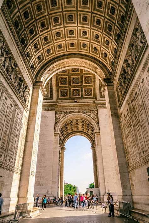 At Arc De Triomphe In Paris All Twelve Avenues Meet Here