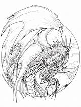 Dragon Coloring Pages Detailed Lineart Circle Drawing Adult Drawings Deviantart Tattoo Line Dragons Colouring Anime Website Site Section Fantasy Dream sketch template
