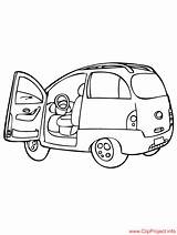 Coloring Sheet Minivan Vehicle Transport Pages Title sketch template