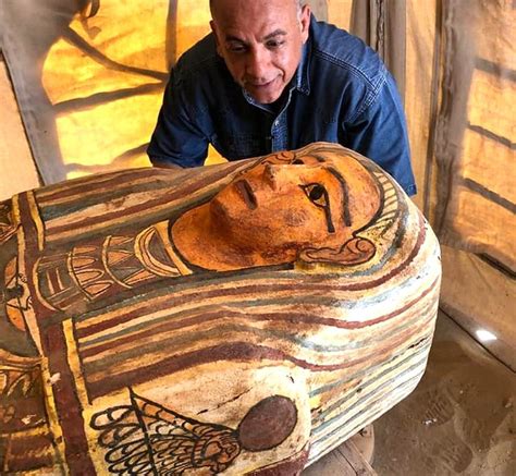 egypt tomb sarcophagi buried   years unearthed  saqqara