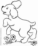 Dog Coloring Pages Kids Puppy Dogs Cute Puppies Playing Printable Honkingdonkey Colouring Sheets Print Sketch Realistic sketch template