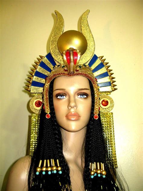 Egyptian Fantasy Headpiece Egyptian Crown Cleopatra Etsy Egyptian