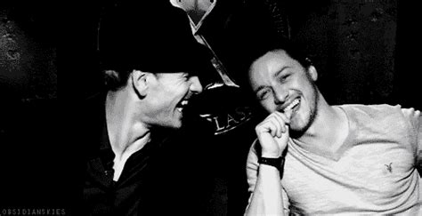 michael fassbender and james mcavoy laughing ladyboners