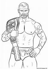 Coloring Pages Randy Orton Printable Print Color sketch template