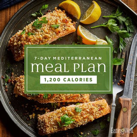 day mediterranean meal plan  calories eatingwell