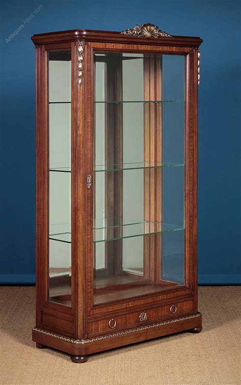 large brass mounted vitrine  display cabinet antiques atlas