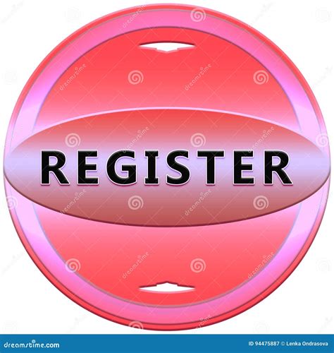 register button stock illustration illustration  banner