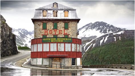 belvedere hotel  abandoned jewel   swiss alps  played  part  goldfinger