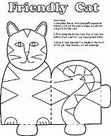 Cat Stand Friendly Coloring Crayola Pages Pet sketch template