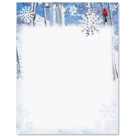 winter cardinal border papers paperdirect borders  paper