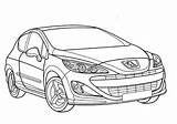 Peugeot Coloring Pages 308 Gt Drawing Sketch Cars Search Printable Again Bar Case Looking Don Print Use Find Skip Main sketch template
