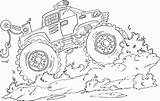 Monster Truck Coloring Pages Trucks Printable Kids sketch template
