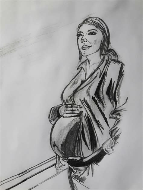 pregnant lady pencil sketch♡ woman sketch male sketch anatomy
