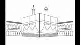 Mecca Drawing Makkah Draw Paintingvalley Paint Drawings Ms sketch template