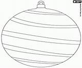 Esferas Weihnachtskugel Kerstbal Bolas Bola Verschillende Streifen Mehreren Oncoloring sketch template