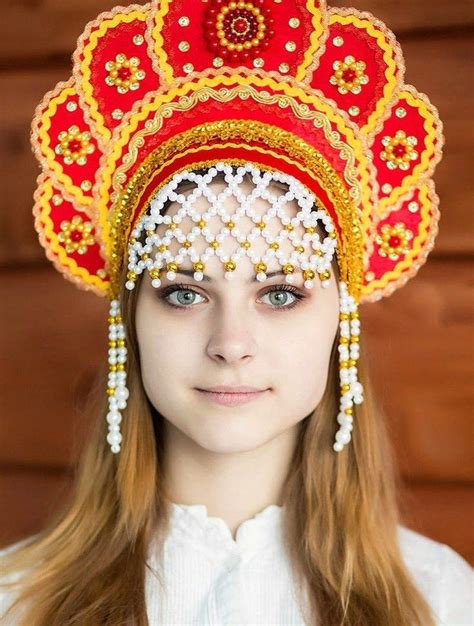 image result for russian female head dress costume crown russian
