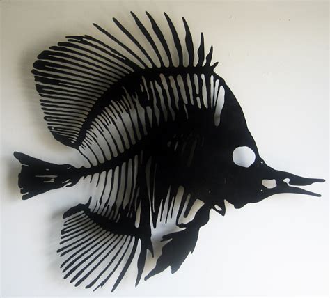 fish   paul arsenault metal wall sculpture artful home