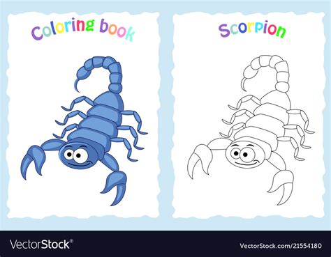 coloring book page  preschool children  vector image