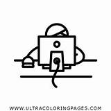 Empleado Coloring Ultracoloringpages sketch template