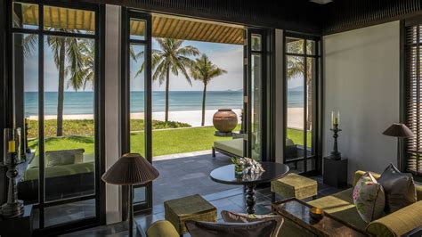luxury beachfront villas vietnam  seasons hoi