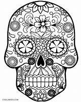 Mexican Skull sketch template