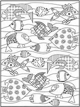 Dover Publications Book Coloring Doverpublications Pages Fish Adult Printable Beach Sheet Zb Samples Color Zentangle Sheets Welcome Kids Colouring Line sketch template