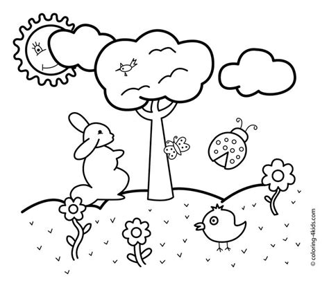 spring coloring pages  kids printable preschool coloring pages