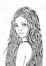 Coloring Pages Girl Teenage Girls sketch template