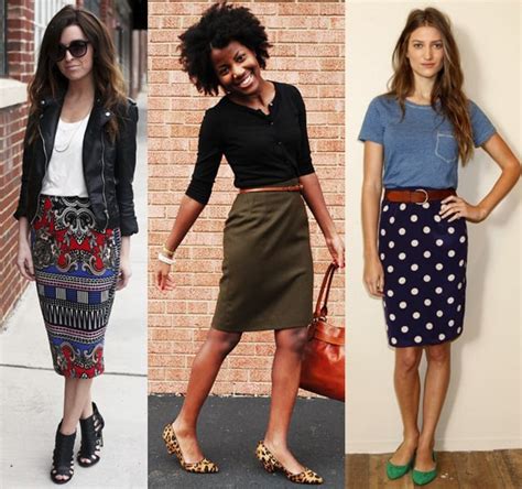 wear  pencil skirt casually  cute outfits style ideas