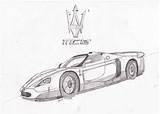 Maserati Mc12 Speedy sketch template