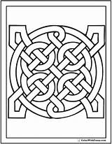 Celtic Coloring Pages Pattern Patterns Designs Scottish Printable Gaelic Irish Easy Adult Knots Colorwithfuzzy Kids Symbols Color Geometric Sheets Flower sketch template