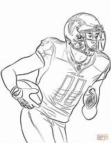 Coloring Jones Julio Nfl Pages Printable Football Drawing Kids Sports Supercoloring Categories sketch template