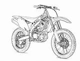 Kleurplaat Crossmotor Motocross Downloaden sketch template