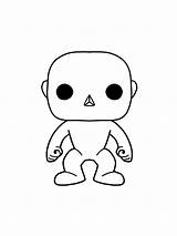 Funko Pop Color Own Male Coloring Template Sketch sketch template