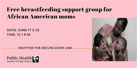 breastfeeding support group for black african american moms june 22
