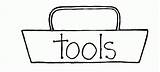 Tool Box Clipart Toolbox Clip Coloring Template Tackle Cliparts Kids Chest Empty Funeral Program Library School Text Cute James St sketch template