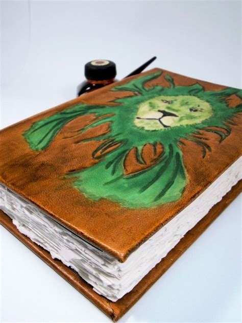 hand crafted large custom leather hardcover journal  lady artisan