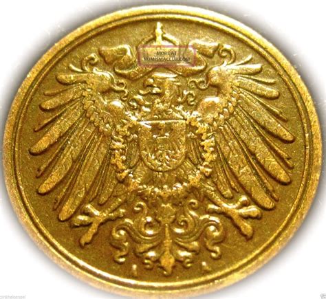 germany  german empire german  pfennig coin rare  grade