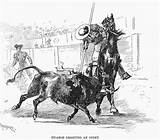 Bullfighting 1891 Granger sketch template