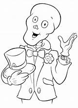 Halloween Bald Magician Coloring Funschool Ghost Skull Netart Color sketch template