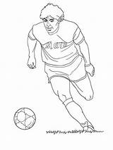 Maradona Coloring Pages Soccer Player Hellokids Color Printable Print Players Football Recommended sketch template